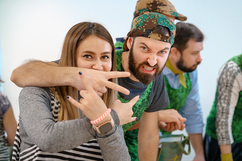 Корпоратив на День строителя в Taganrog с уличными активностями