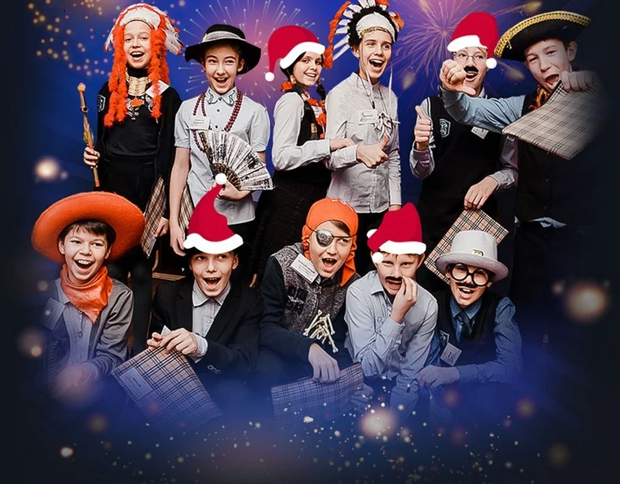 Новый год в школе в Таганроге.